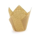 Gold Tulip Baking Cups,Medium Size, Pack of 100