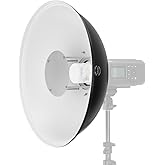Glow 20.5" White Softlight Beauty Dish Reflector With Bowens Mount Adapter