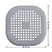 2PCS Shower Drain Hair Trap, Hair Catcher Shower Drain for Kitchen Bathroom and Bath tub, Shower Hair Drain Catcher Easy to Install and Clean with Suction Cups Grey