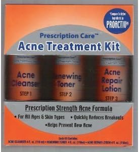 Prescription Care Acne Treatment Kit – For All Ages and Skin Times – Reduces Breaks Outs and Helps Prevent New Ones