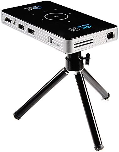 Mini Projector, 19201080 Android TV Mobile DLP Multimedia WiFi Video Projector with HDMI/USB/SD for Smartphone Laptop PC, Home Cinema Entertainment, Outdoor Movie & Gaming