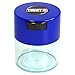Tightvac - Premium Airtight Herb Storage Container - Holds ½ oz to 3 ounces - Keep Your Herbs and Dry Goods Fresh and Flavorful. Clear Blue
