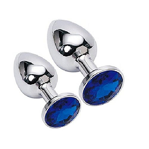 2pcs jeweled beginner butt plugs