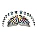 36PCS Ear Gauge Stretching Kit - 14G-00G Stainless Steel Tapers and Plugs Set Eyelets Body Piercing Jewelry