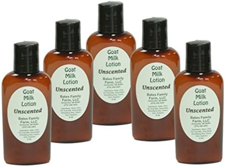 Unscented Goat Milk Lotion Moisturizer, 2 Ounce, 5 Pack
