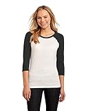 District - Juniors 50/50 3/4-Sleeve Raglan Tee
