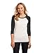 District - Juniors 50/50 3/4-Sleeve Raglan Tee