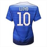 Carli Lloyd 2015 Women's World Cup Away Blue 3 Star Women's Soccer Jersey (Womens Medium)