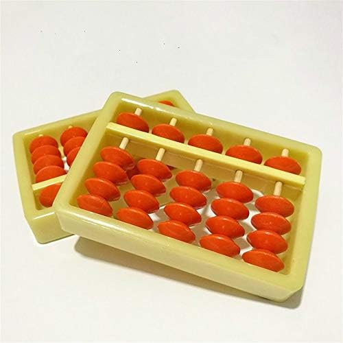 Dreemaro Kids Toys Baby Toy Mini Abacus 5 File Abacus Arithmetic Abacus(Yellow+Orange)