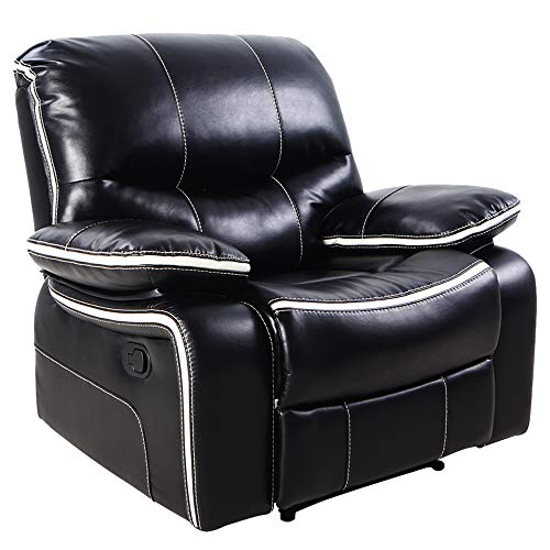 LCH Single Recliner Sofa Chair – Support Back and Waist Design of Reclining Couch Seat Body Relaxing - Thumbnail 2