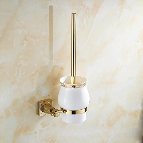 SBWYLT-High-end luxury toilet toilet brush holder copper and double gold plated toilet brush holder-LH