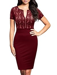 Rephyllis Vestido estrecho, silueta bodycon, manga 2 3, para negocios, para dama