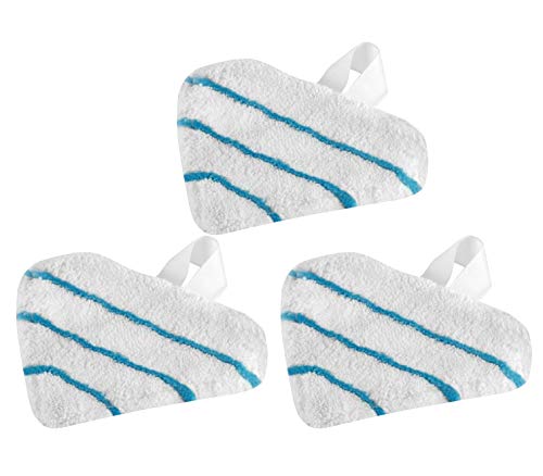 Surrgound Replacement Triangle & Microfiber Mop Pads [Compare to SMP30] fit for Black Decker Steam Mop Lift & Reach Head, 3pk