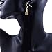 REVOLIA 3 Pairs Womens Long Tassel Dangle Earrings Fringe Drop Earrings Elegant (C.3 Pairs 3 Colors)