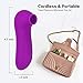 Clitoris Sucking Vibrator for Women - Adorime Rechargeable Nipples Suction Stimulator with 10 Modes, Waterproof Adult Sex Toys Clitoral Massager for Solo Masturbation and Couples