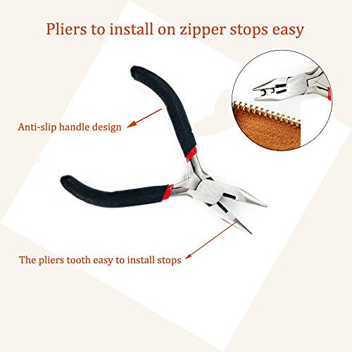 DmHirmg Zipper Repair Kit Pliers Tool to Replacement Zipper,Hand Fix A Zipper Tool by DmHirmg