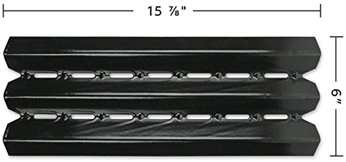 Music City Metals 96021 Porcelain Steel Heat Plate Replacement for Gas Grill Models by Broil-Mate, Huntington, Broil King, Sterling, Rebel, Patriot, Baron and Others