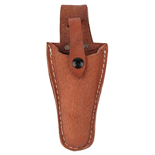 Weemoment Garden Pruner Sheath, Premium Genuine Leather Holster Protective Case Cover Scabbard for Gardening Pruning Shears Scissor