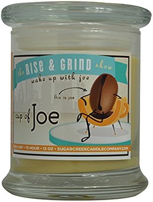 Cup of Joe Coffee Java Natural Scented Soy Wax 12oz Candle. Aromatherapy Soy Candles Burn Cleaner ~ Longer ~ Non-Toxic ~ 100% Yinzer Made in USA. Used For Special Occasions - Sugar Creek Candles