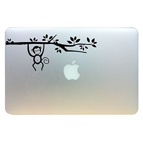 Macbook Stickers, Chickwin Creative Pattern Removable Decorative Film Stickers Decals skin for Apple Macbook Laptop Case Sticker （13.3/15.4/17 inch） (monkey)