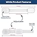 8-Pack Child Safety Cabinet Locks - Adjustable Child Cabinet Locks with 3M Adhesives - White and Clear Baby Locks for Cabinets and Drawers, and More - Easy to Install Baby Proofing Cabinets by Wittle