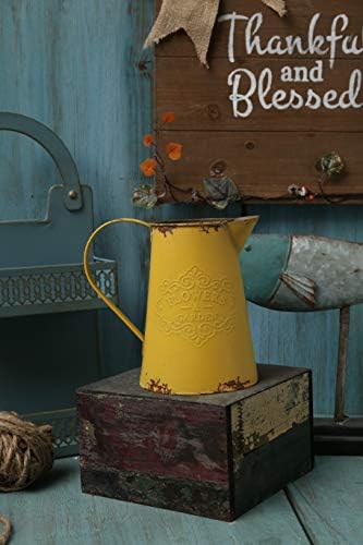 Metallic farmhouse flower vase with a 7cm diameter, priced at $19.98.