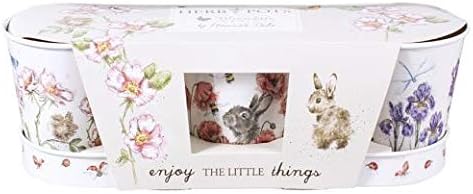 Wrendale Designs - 'Floral' Herb Pots and Tray, White, 33 x 11 x 2.5 cm - Image 3