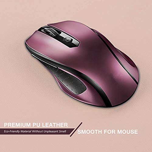 Desk Pad Protector Office Desk Mat, BUBM Waterproof PU Leather Desk