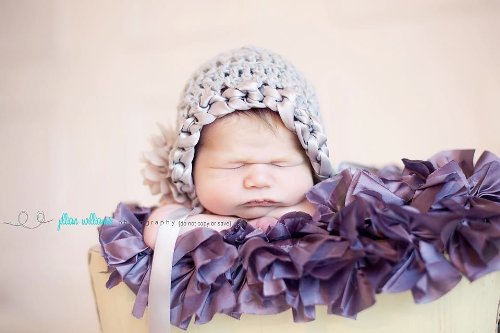 ribbon trim bonnet pattern