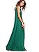 Verdusa Women's Casual Sleeveless Deep V Neck Summer Beach Maxi Long Dress Green S