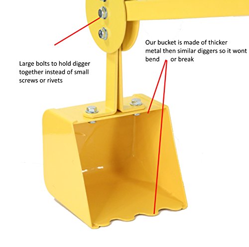 image for Childrensneeds.com Sand Digger Toy Backhoe for Snow, Sand, Beach, Dirt