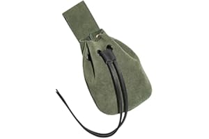 Mythrojan Medieval Drawstring Belt Bag, Ideal for SCA LARP Reenactment & Ren Fair