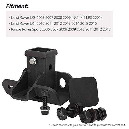 KONDUONE Tow Hitch Towing Trailer Hitch Receiver Kit for 2005 2007 2008 2009 Land Rover LR3, Land Rover LR4 2010-2016, Range Rover Sport 2006-2013