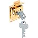 Prime-Line Products S 4049 Mail Box Lock, Keyed, 5/16-Inch Bolt, Brass Plated
