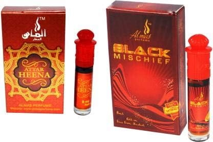 Almas HEENA AND BLACK MISCHIEF UAE fascinating fragrance pocket Floral Attar (Floral)
