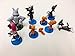 California Trader Tom and Jerry 9 Piece Play Set Plus Stickers with 9 Tom, Jerry, and Spike Figures Cake Toppers and Toy Figures Great for Gifts