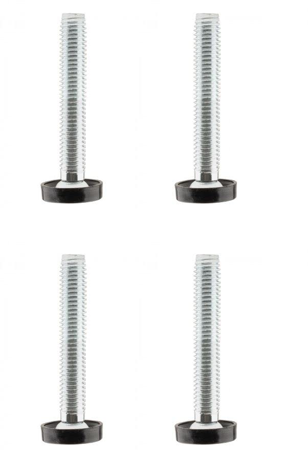 cyclingcolors 4 x thumb screws, M10 x 80 mm, adjustment screw, furniture feet, adjusting screw, adjustment feet, plastic steel screw, furniture