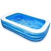 Inflatable Swimming Pool, Hesung 118″ X 69″ X 21″ Full-Sized Family Kiddie Blow up Pool for Kids, Adults, Baby, Children, Thick Wear-Resistant Big Above Ground, Garden, Backyard Water Party for Age 3+