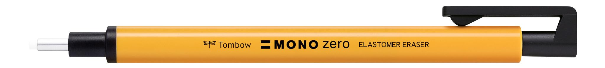 Tombow Mono Zero Eraser Pen neon Orange, Precise Erasing with Round 2.3 mm tip, Slim Body, refillable, Recycled Material [EH-KUR56]