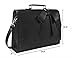 ECOSUSI Briefcase for Women Laptop Bag for Work Briefcase Crossbody Messenger Bags Vegan Leather Satchel Purse Fit 14 Inches Laptop, Black