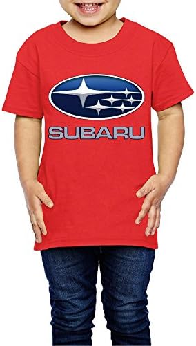 MeGo Shine Childrens/Kids Subaru Unisex T Shirts (Age 2-6) Red