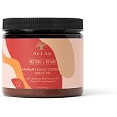 As I Am Jamaican Black Castor Oil Smoothie 16 oz - with Ceramide, Vitamin C &amp; E - Enhanced Curl Definition - Lightweight - Strong Hold - Flake Free - Reduces Breakage &amp; Tangles