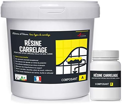 Peinture Pour Carrelage Cuisine Salle De Bain Résine Rénovation Meuble Ral 7001 Gris Kit 25 Kg Jusquà 25 M² Pour 2 Couches Arcane Industries