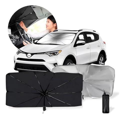 Protetor Solar Para-brisa, Quebra Sol Portátil, Proteção Térmica UV, Protetor Solar com Isolamento Térmico, Retrátil, Protetor Térmico Para Carro, Protetor Dobrável Preto para Carro