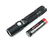 ATACTICAL A1 LED Flashlight, Pocket-Sized LED Torch, Super Bright 1150 Lumens CREE LED, IPX7 Water Resistant, 5 Modes Low/Mid/High/Trubo/ Strobe for Indoors and Outdoors (ATACTICAL A1 NW)