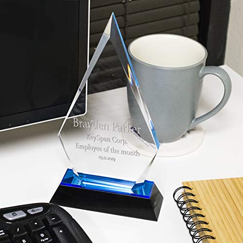 United Craft Supplies Personalized Trophy Award Plaque for Winner, Achievement at Work or School (Arrowhead, Gold)