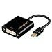 Mini DP to DVI Adapter, CableCreation Mini Displayport (Thunderbolt 2) to DVI Converter Cable Support 1080P HD Monitors Compatible with MacBook Pro, iMac 2009-2010, Surface Pro, ThinkPad, Black