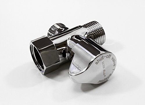 2 T+adapter+Shut+off+Winged+Connector+Chrome