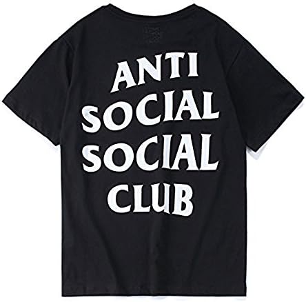 Outgobuy Unisex Hip Hop Fashion Anti Social Club T Shirt