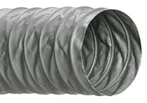 Hi-Tech Duravent Flexflyte VF Series PVC/Fiberglass Duct Hose, Grey, 6